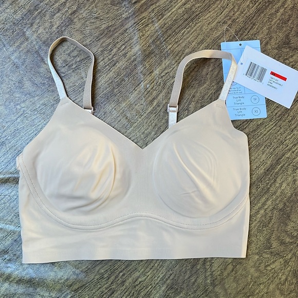NWT True & Co True Body Triangle Adjustable Strap Bra Desert Nude Dulce Size XS - Picture 3 of 12